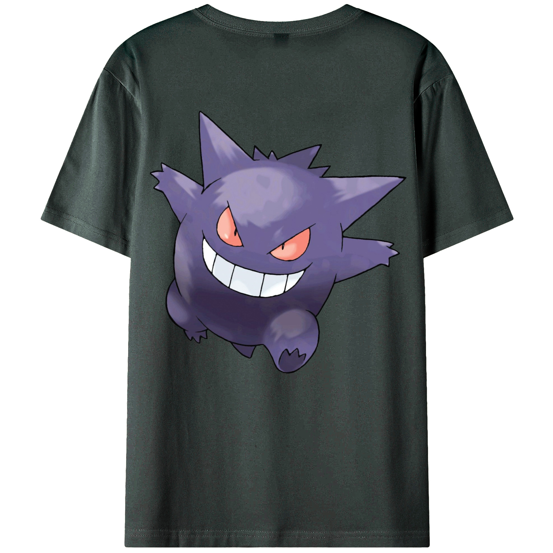 （画像用） ポケットモンスター Pokémon 綿100％ メンズ半袖Tシャツ（バックプリント） 通気性